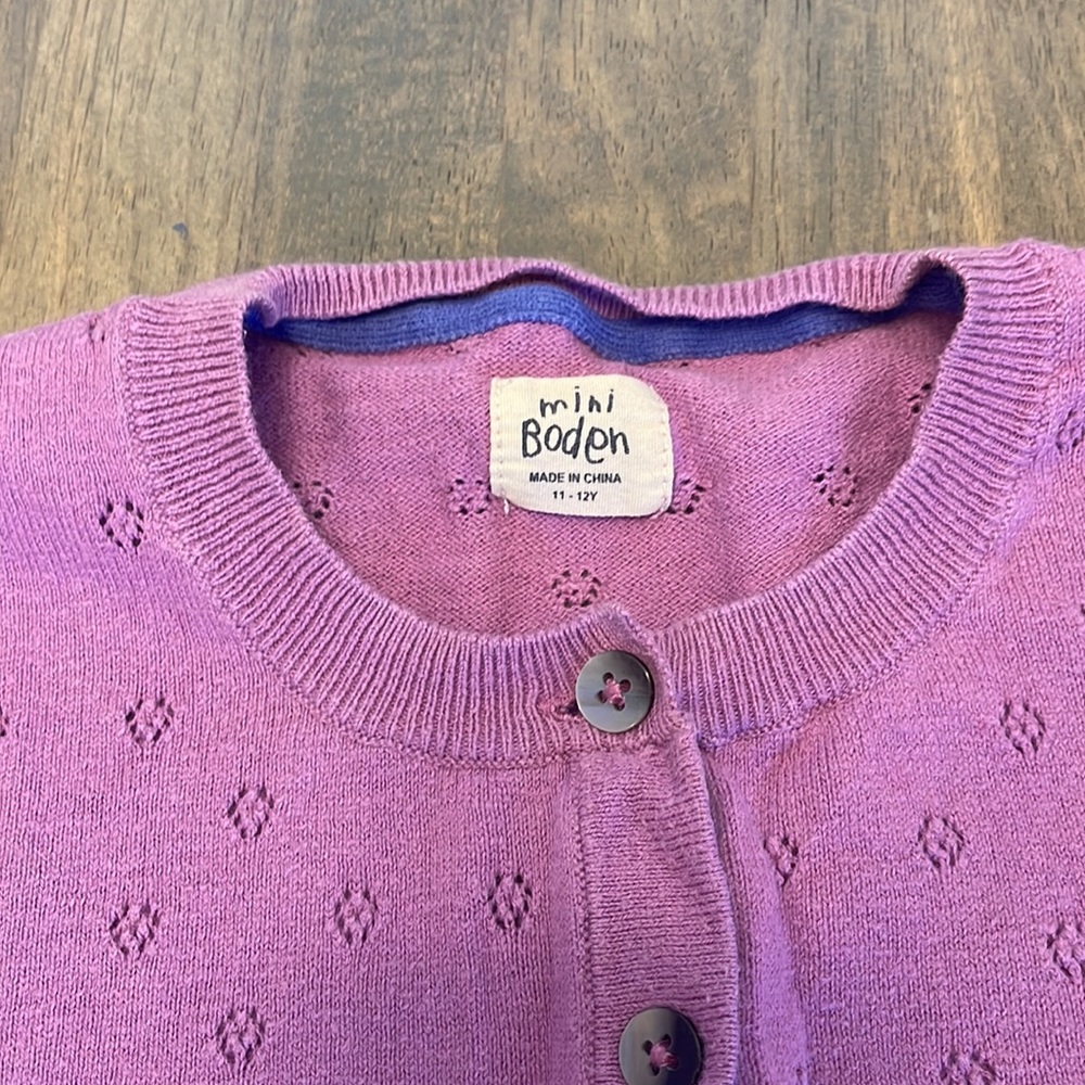 Mini Boden Three Button Cardigan - Picture 3 of 4